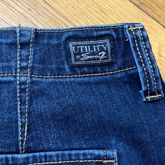 SEVEN7 Women’s Denim Utility Skirt Size 8 - Picture 6 of 8